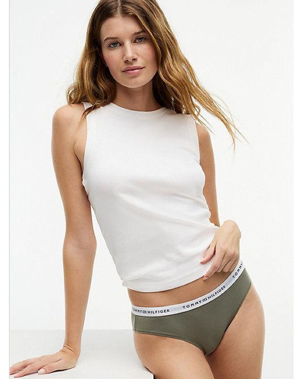 Tommy Hilfiger White Logo Waistband Briefs