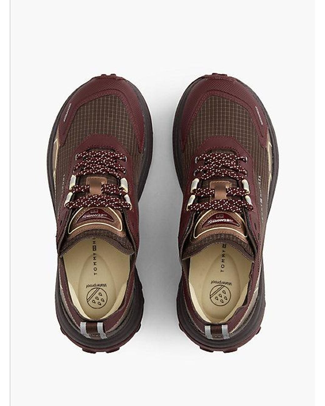 Tommy Hilfiger Brown The Canyon Waterproof Reflective Trainers