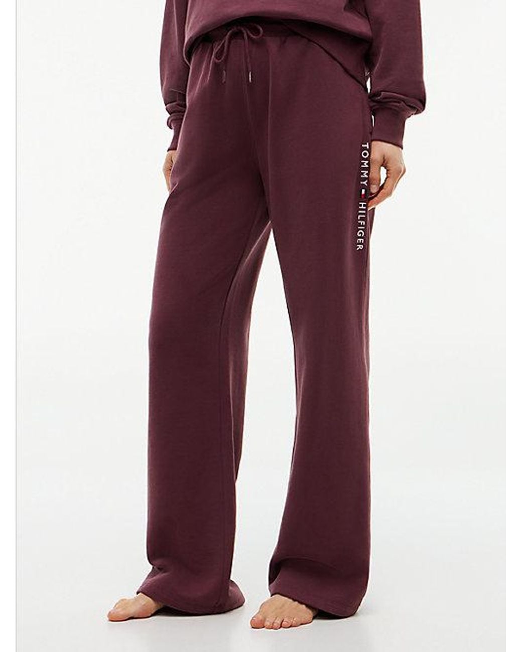 Tommy Hilfiger Red Essential Terry Relaxed Lounge Joggers