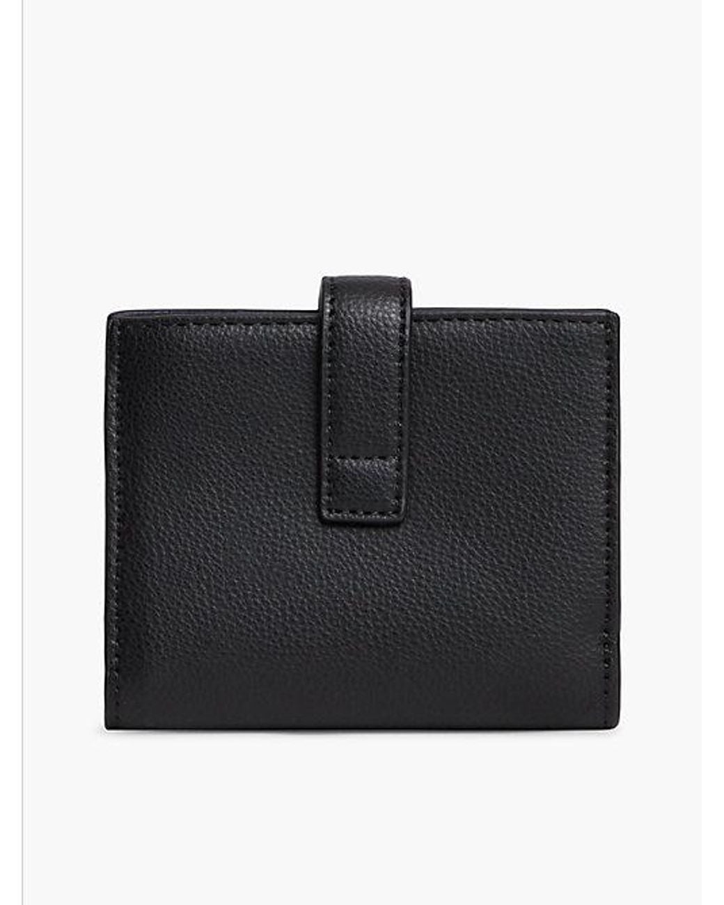 Tommy Hilfiger Black Th Monogram Plaque Bifold Wallet