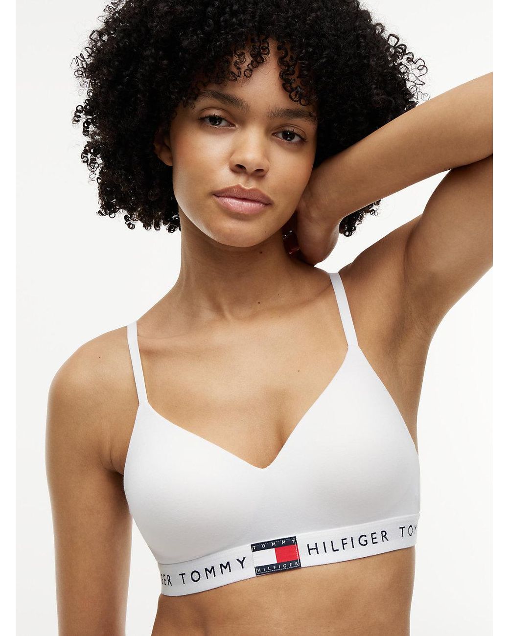Tommy Hilfiger White Heritage Moulded Push-up Bralette