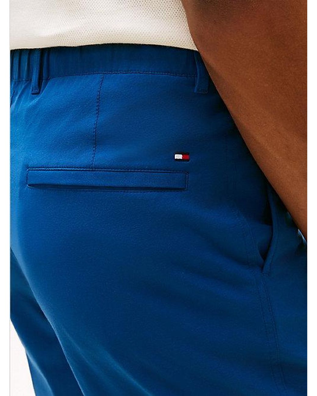 Tommy Hilfiger Blue Dover Flag Embroidery Regular Fit Chino Shorts for men