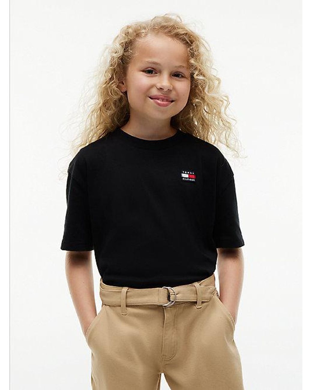 Tommy Hilfiger Black Flag Logo Jersey T-Shirt