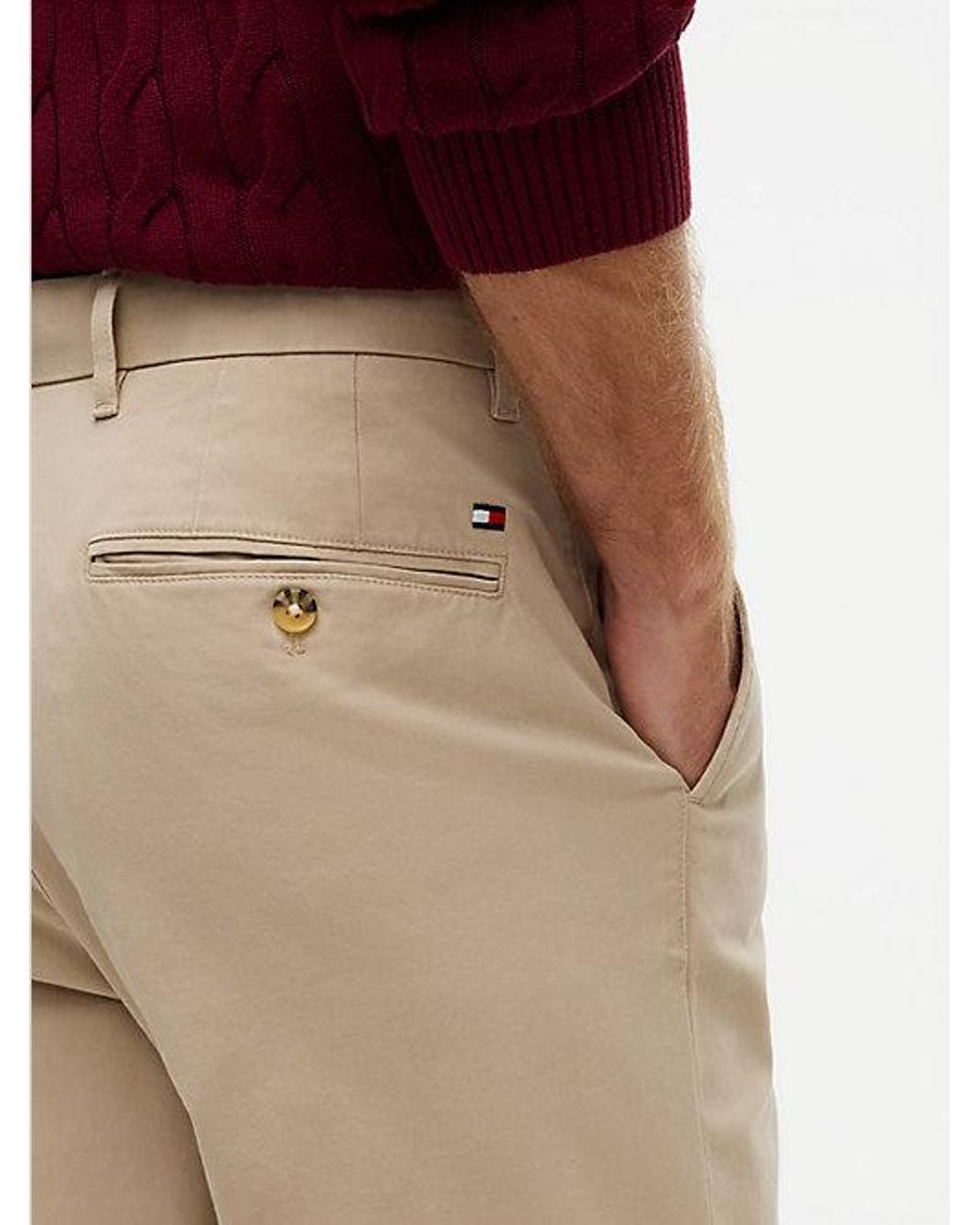 Tommy Hilfiger Natural 1985 Dover Regular Straight Leg Chinos for men