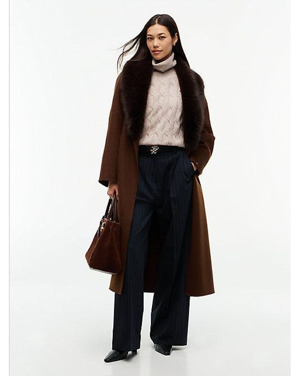 Tommy Hilfiger Natural Pure Wool Cable Roll Neck Jumper