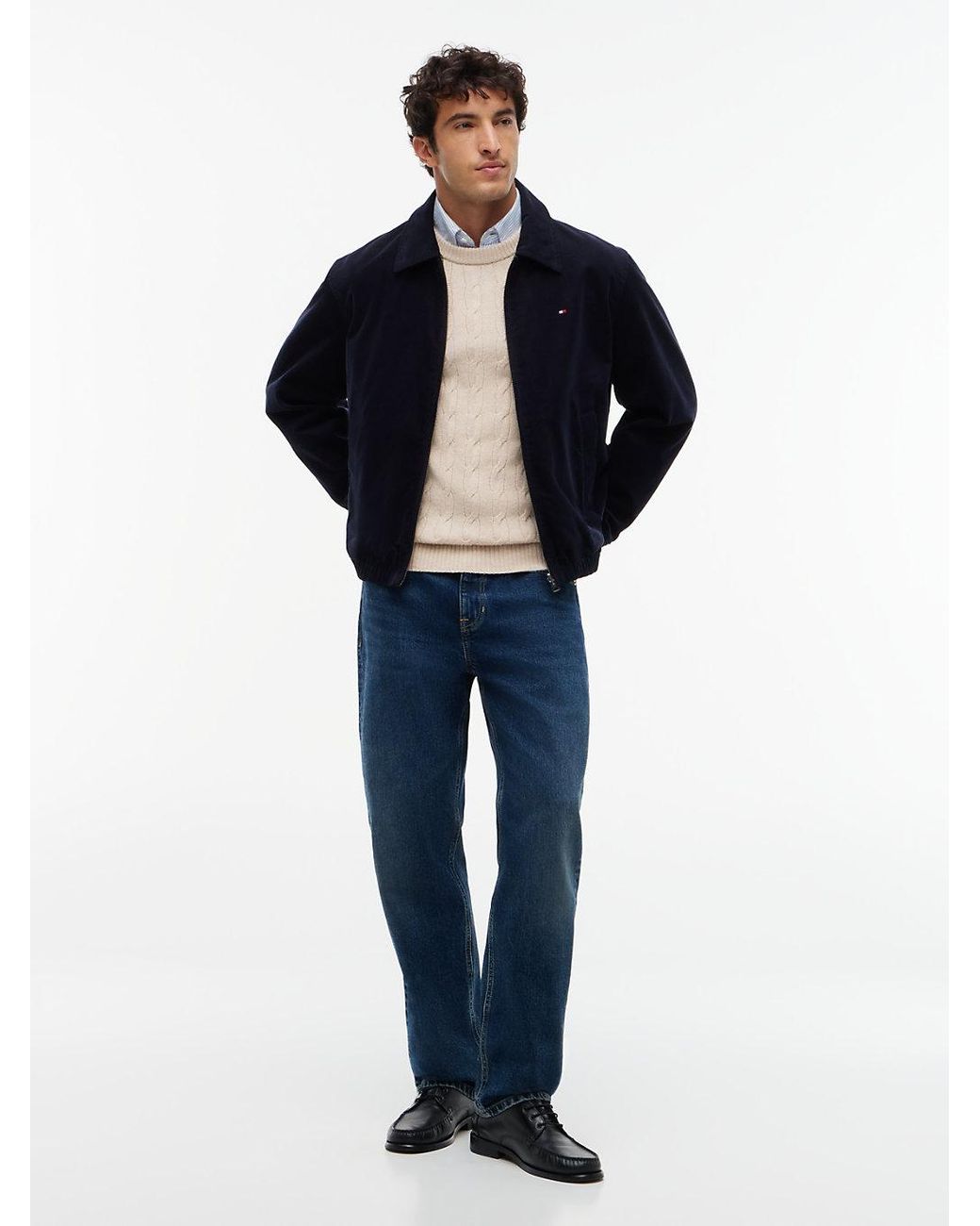 Tommy Hilfiger Blue Reversible Corduroy Ivy Jacket for men