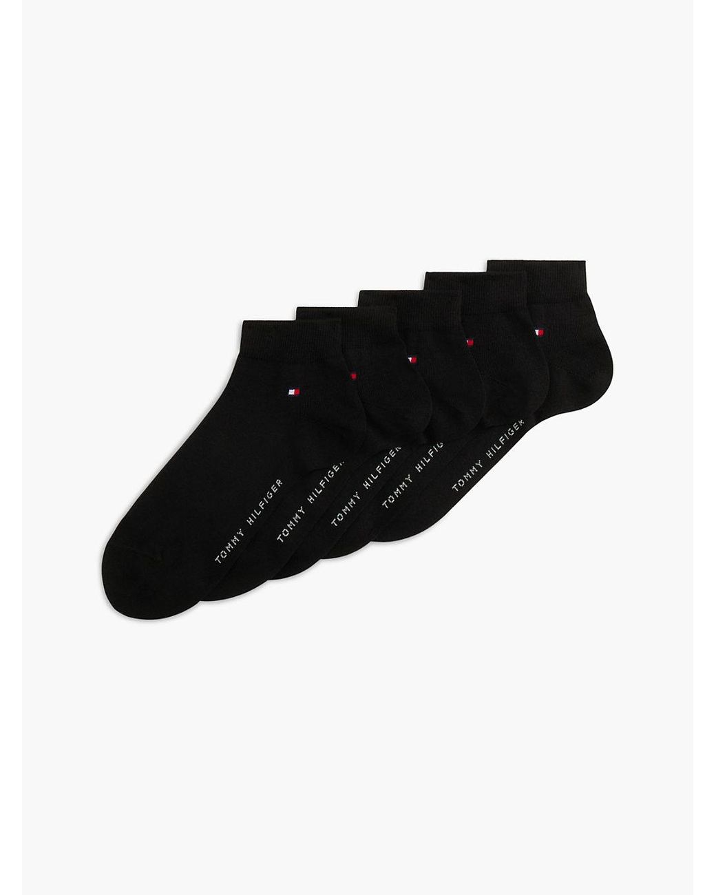 Tommy Hilfiger Black 6-pack Ankle Socks for men