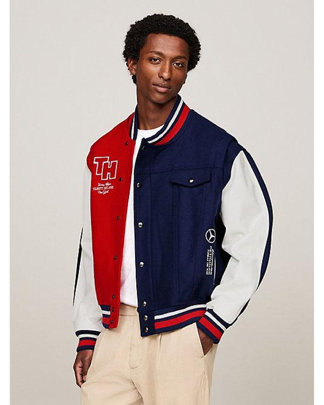 Chaqueta Universitaria Tommy X Mercedes F1 X Cr Tommy Hilfiger de hombre de color Azul Lyst
