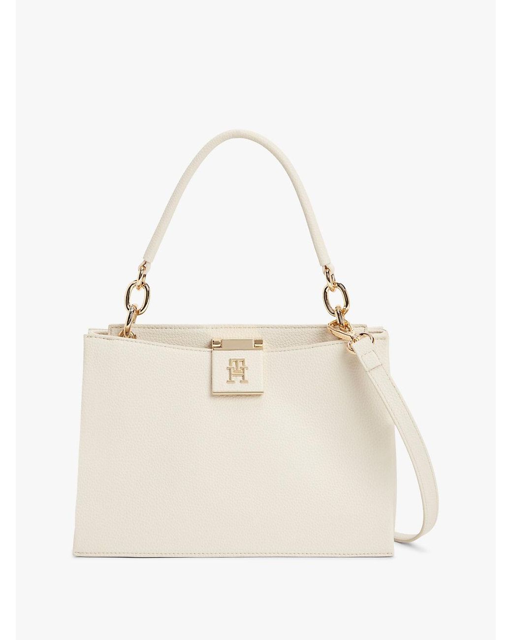 Tommy Hilfiger Natural Th Monogram Crossbody Satchel