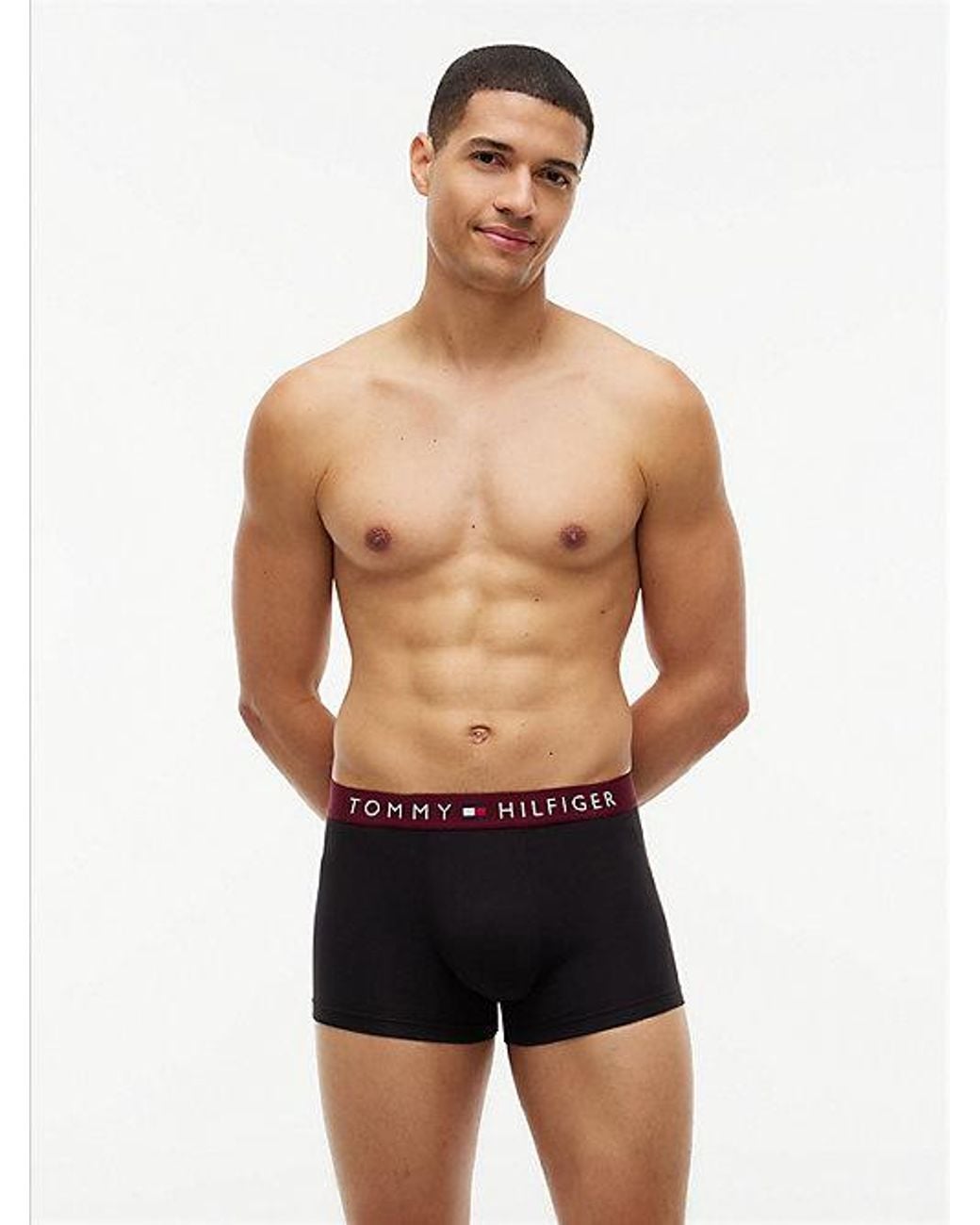 Tommy Hilfiger Multicolor 3 Pack Th Original Logo Waistband Trunks for men