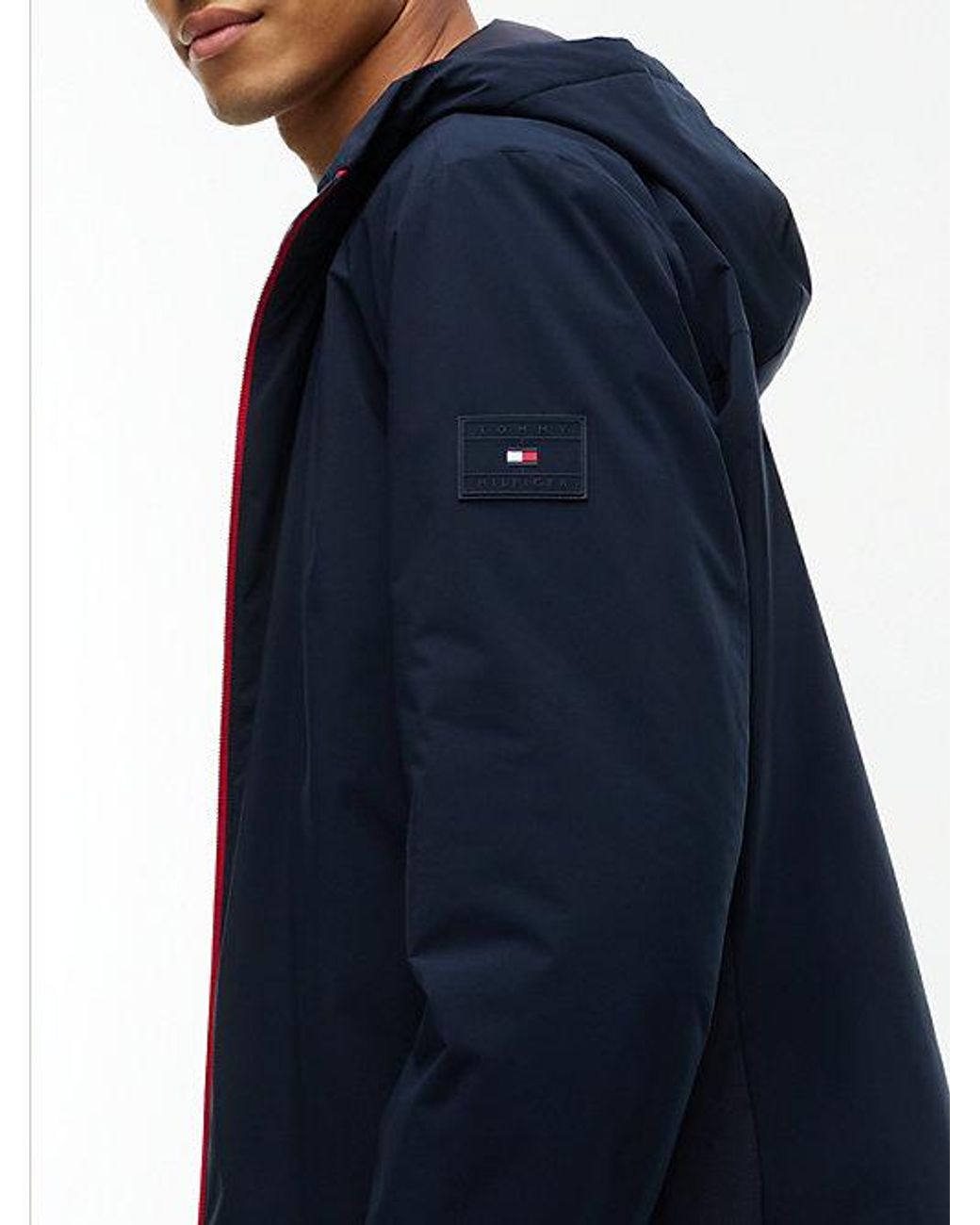 Tommy Hilfiger Blue Lightweight Hooded Padded Jacket for men