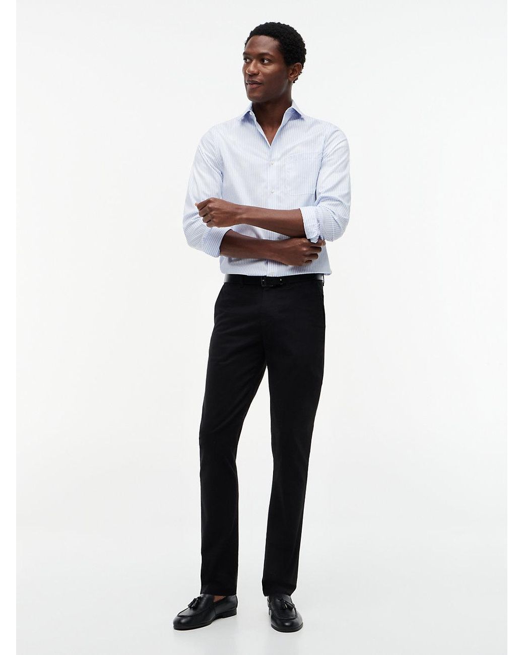 Tommy Hilfiger Black 1985 Bleeker Slim Twill Chinos for men