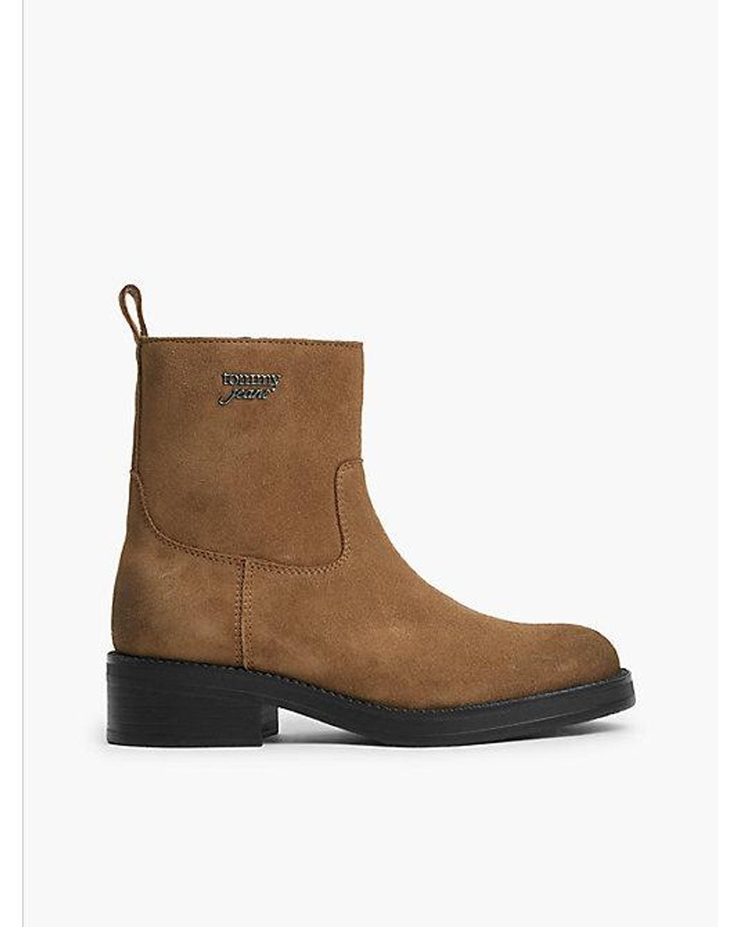 Tommy Hilfiger Brown Tommy Jeans Suede Soft Outsole Chelsea Boots