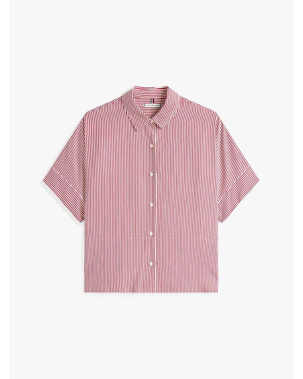 Chemise À Manches Courtes Et Drapeau Tommy Hilfiger en coloris Pink