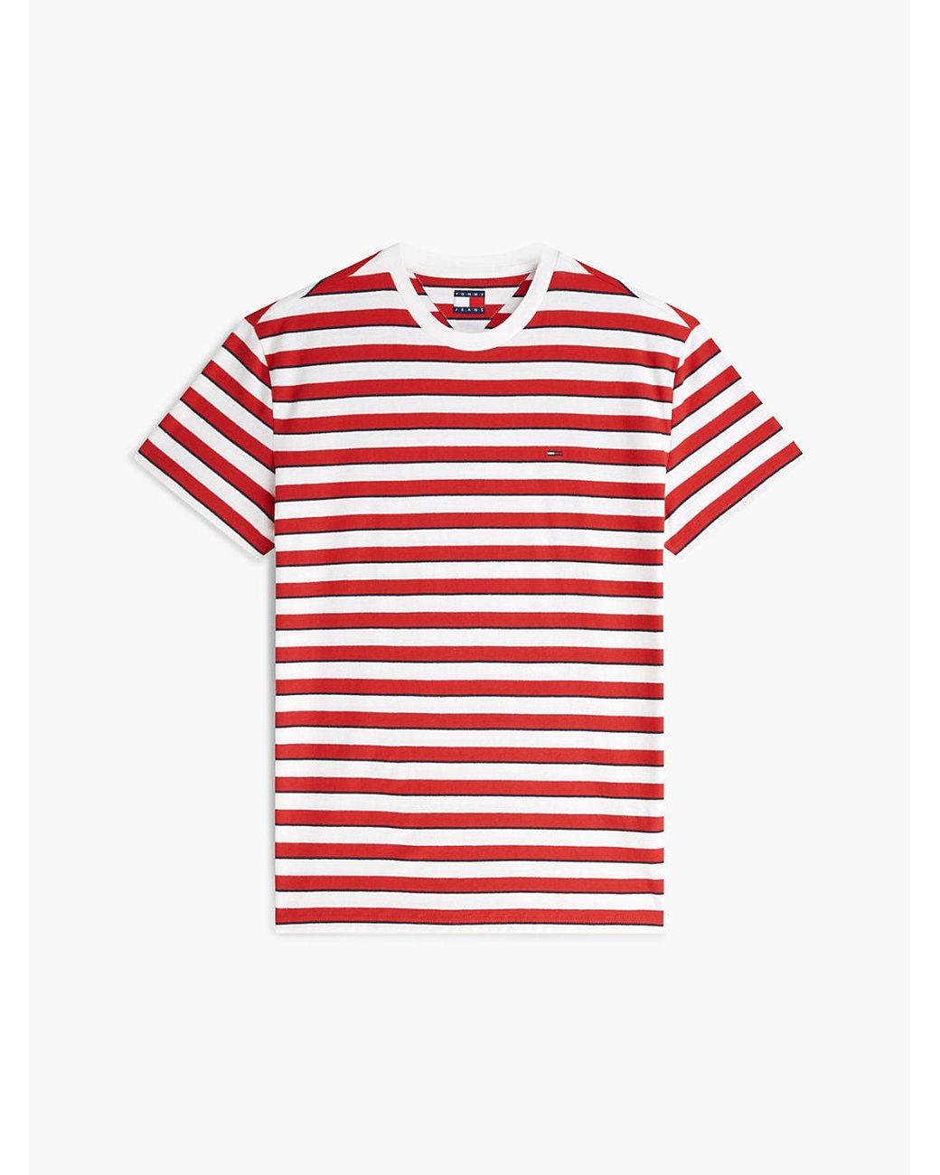 Tommy Hilfiger Blue Tommy Flag Stripe Jersey T-Shirt for men