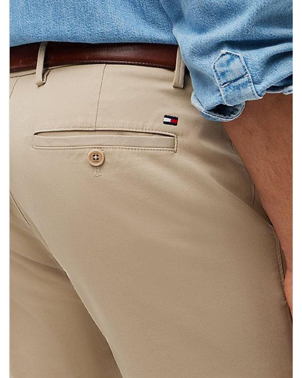 Tommy Hilfiger Natural Bleecker Slim Fit Chinos for men