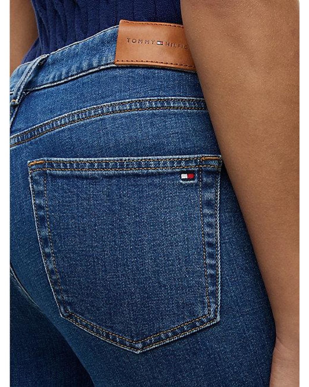 Tommy Hilfiger Blue Mid Rise Slim Jeans