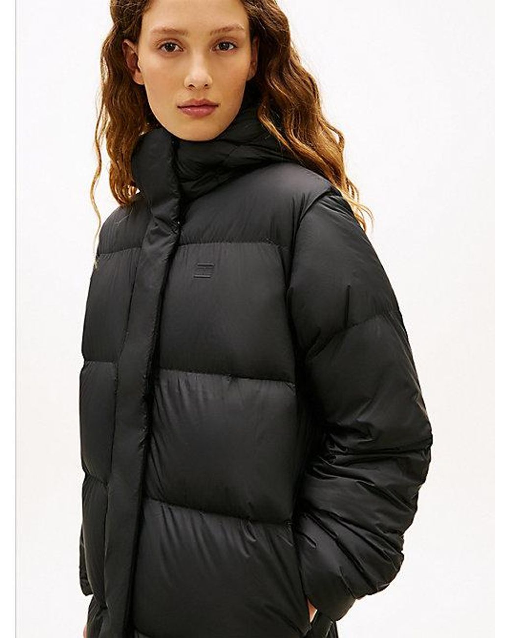 Tommy Hilfiger Black Water Repellent Down Hooded Coat