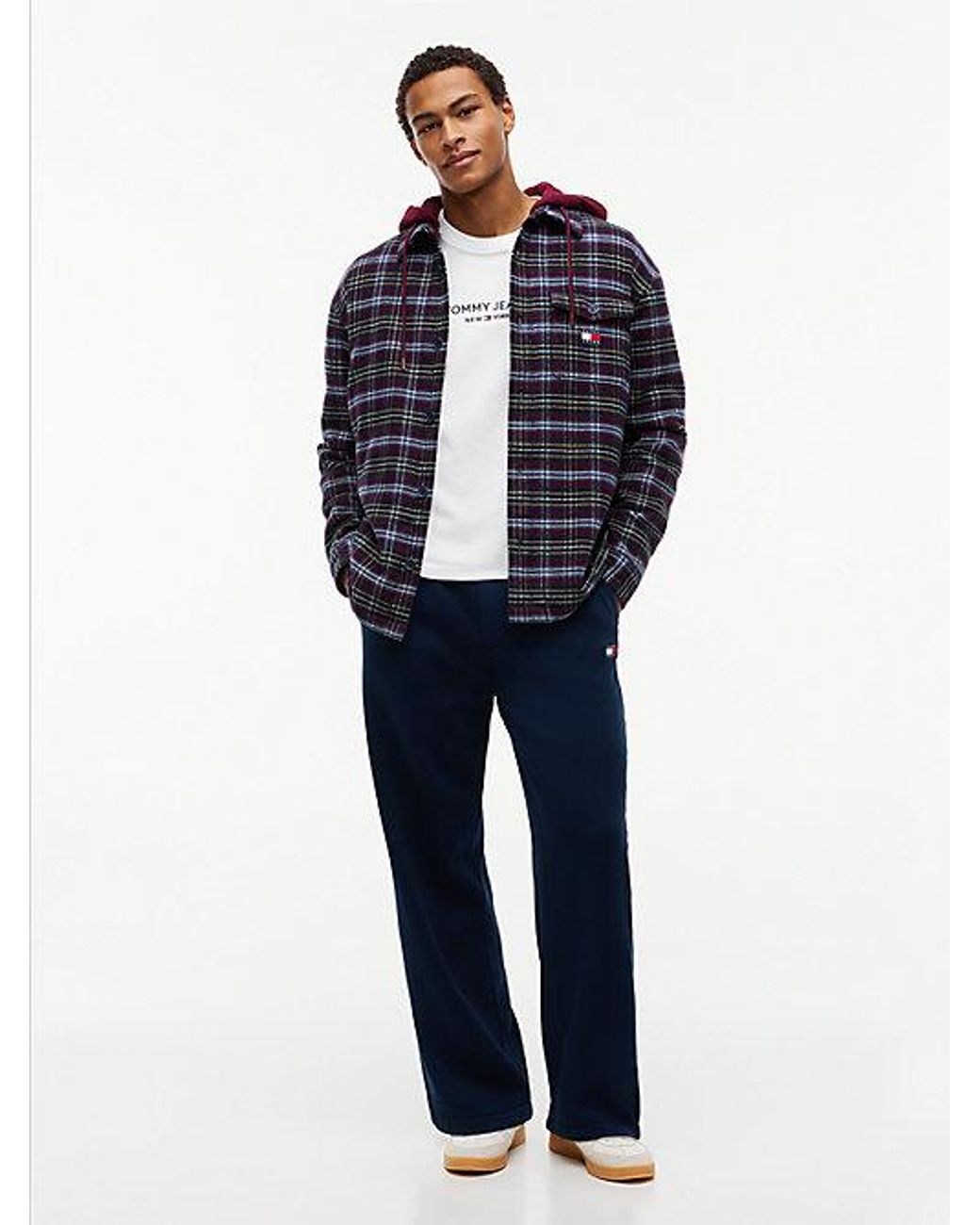 Tommy Hilfiger Blue Tommy Jeans Tommy Badge Fleece Relaxed Joggers for men