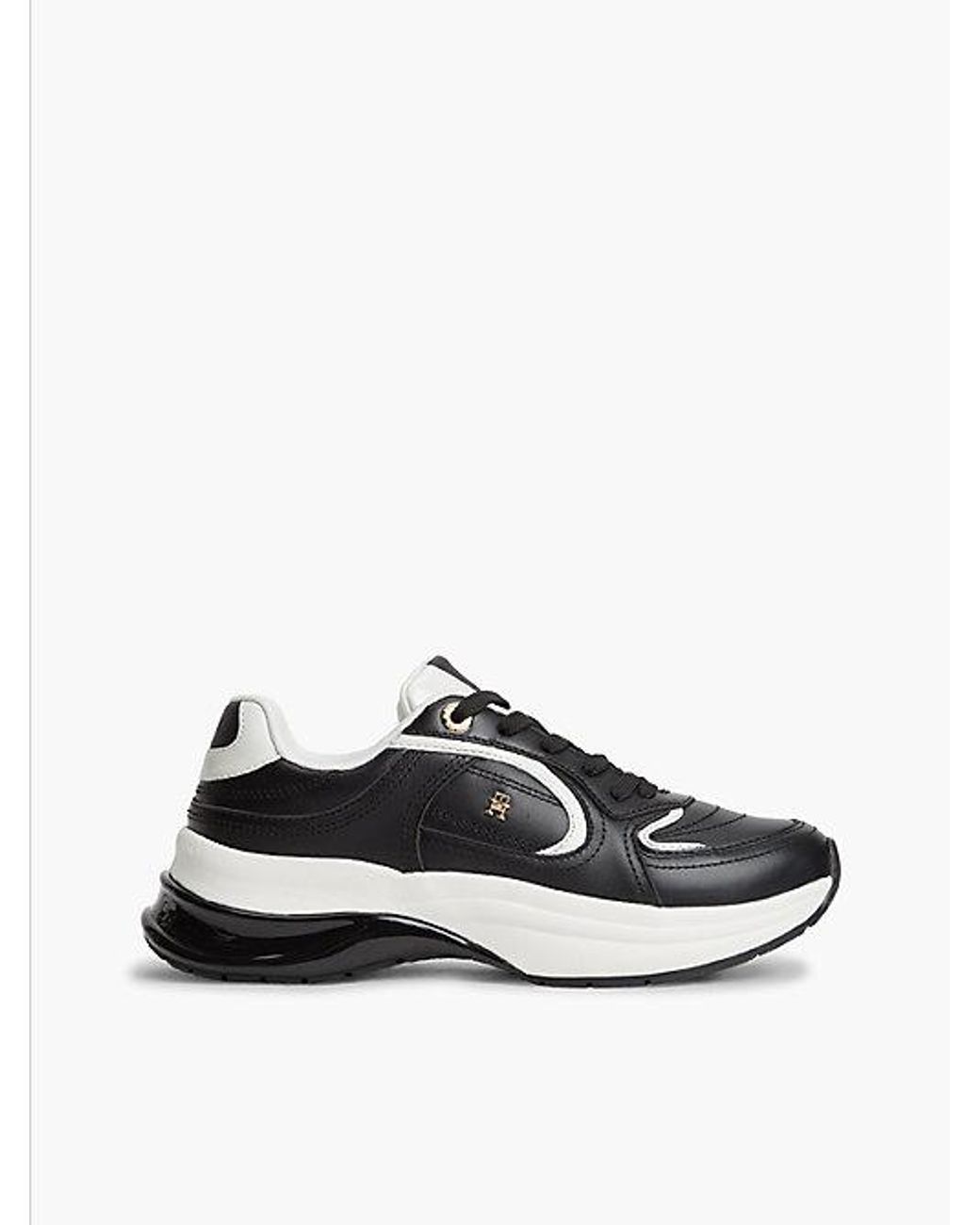 Tommy Hilfiger White Th Monogram Leather Chunky Trainers