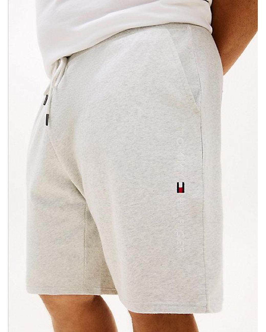 Tommy Hilfiger White Plus Th Original Terry Lounge Shorts for men
