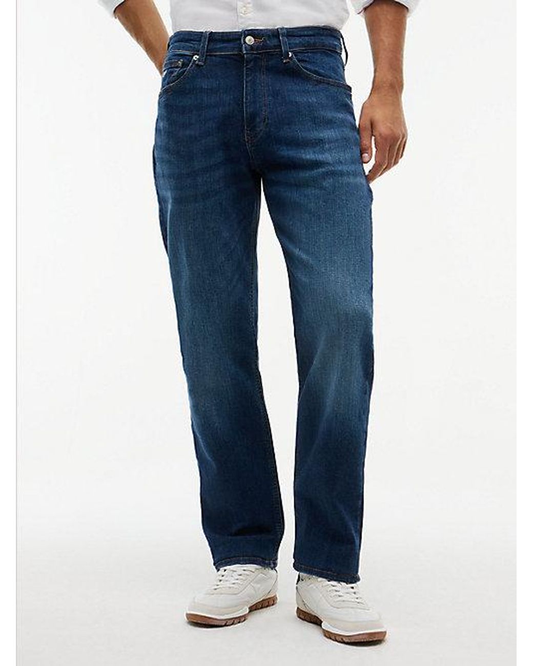 Tommy Hilfiger Blue Ryan Faded Slim Straight Leg Jeans for men