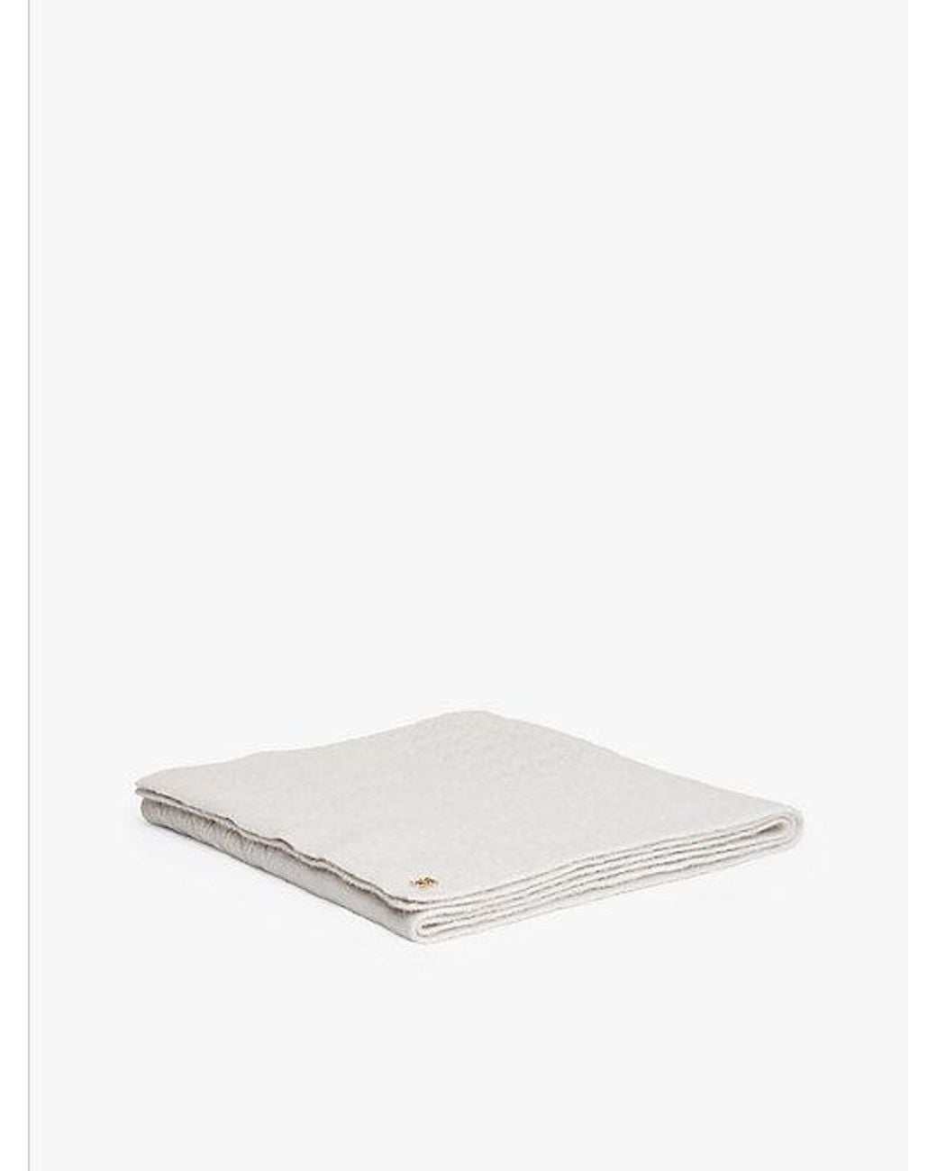 Tommy Hilfiger White Chic Cable Knit Fluffy Scarf
