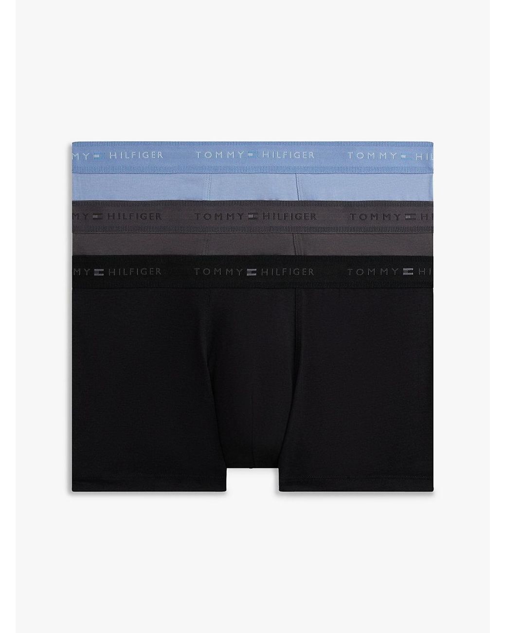 Tommy Hilfiger Blue 3-Pack Signature Waistband Trunks for men