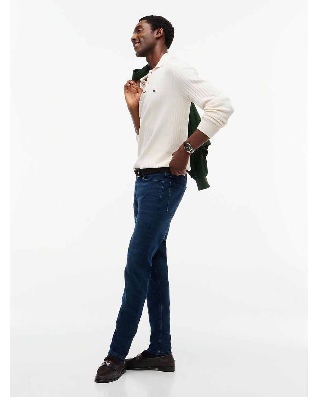 Tommy Hilfiger Blue Bleecker Slim Jeans for men