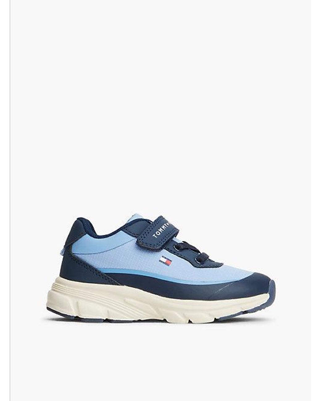 Tommy Hilfiger Blue Logo Hook And Loop Trainers