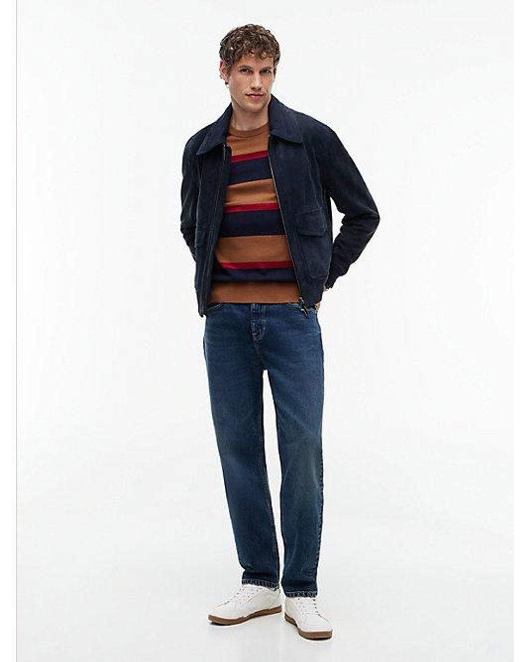 Tommy Hilfiger Red Crew Neck Jumper With Cashmere for men
