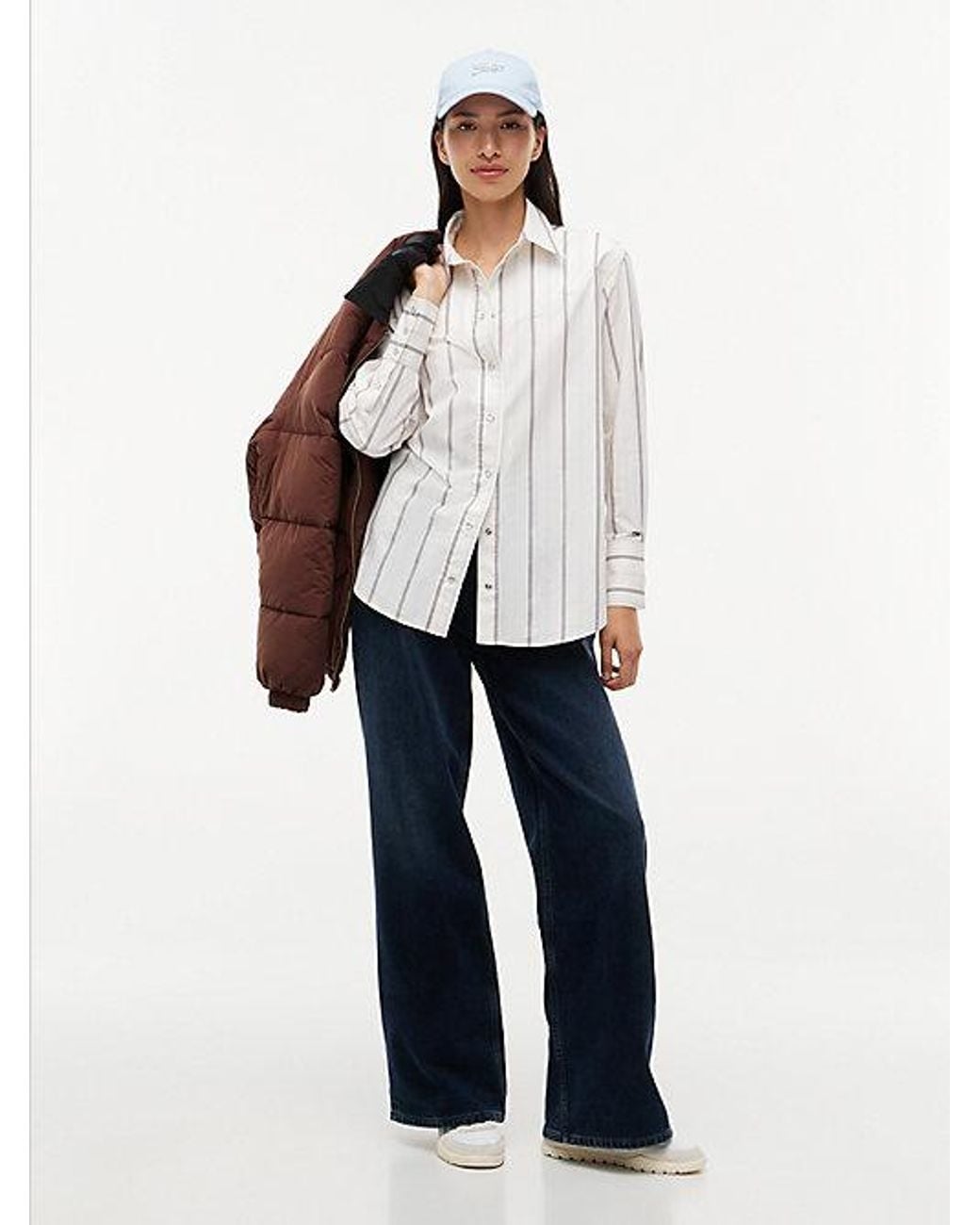 Tommy Hilfiger White Tommy Jeans Western Poplin Shirt
