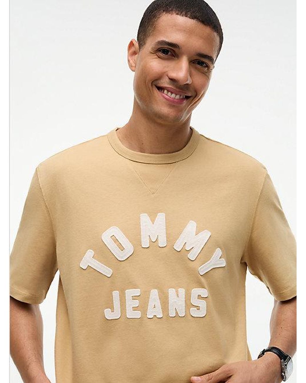 Tommy Hilfiger Blue Tommy Jeans Classic Logo Oversized Jersey T-Shirt for men