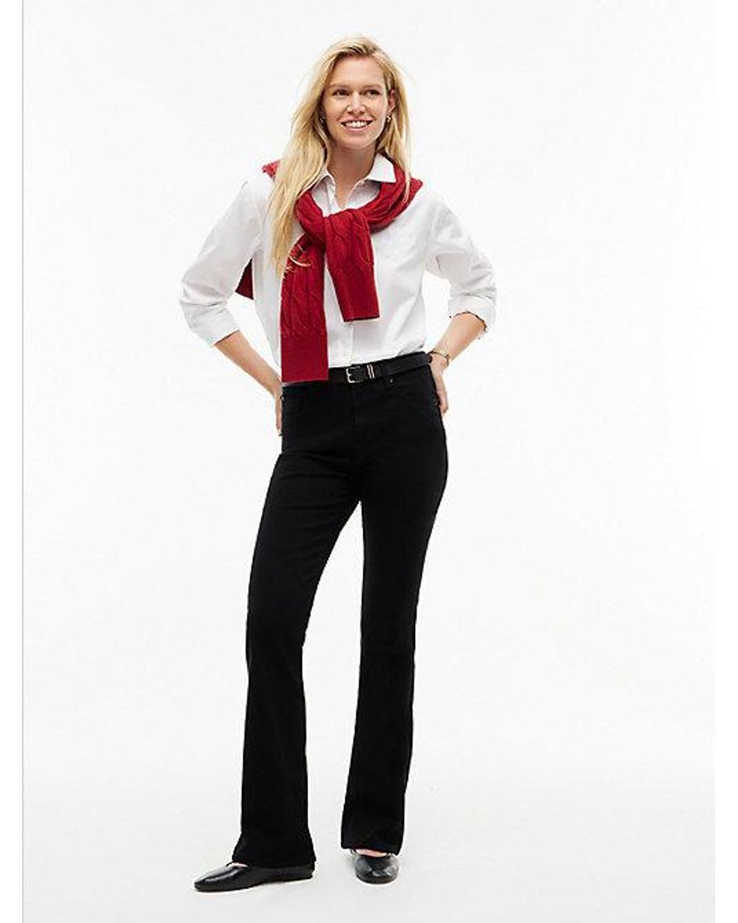 Tommy Hilfiger Black Skye Mid Rise Bootcut Jeans
