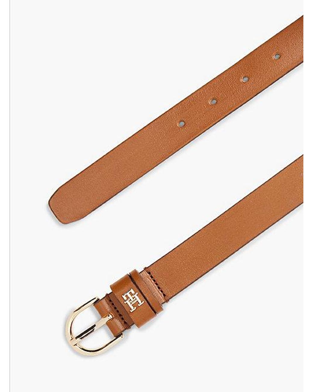 Tommy Hilfiger Brown Th Monogram Leather Belt