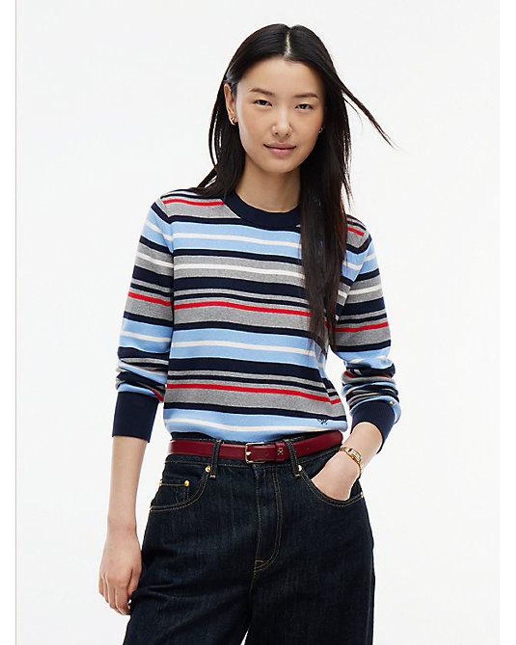 Tommy Hilfiger Blue Premium Knit Crew Neck Jumper