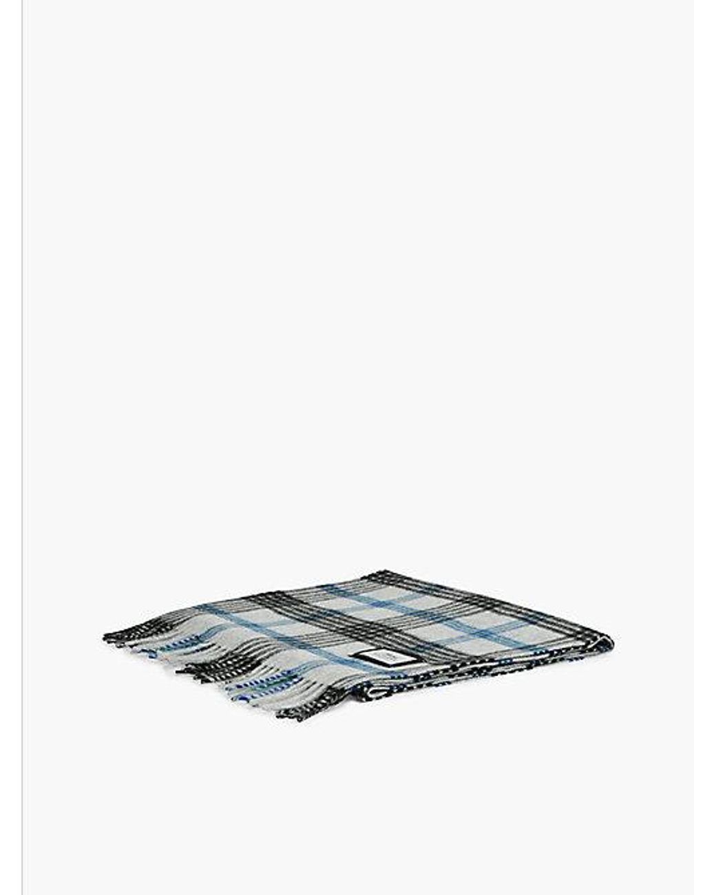Tommy Hilfiger Multicolor Pure Wool Jacquard Check Scarf for men