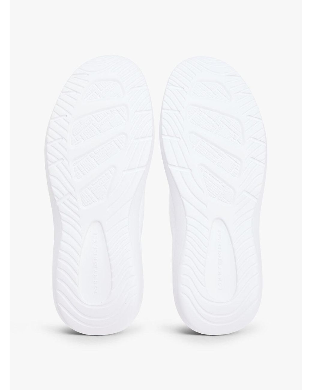 Tommy Hilfiger White Knit Lightweight Mono-Sock Slip-On Trainers