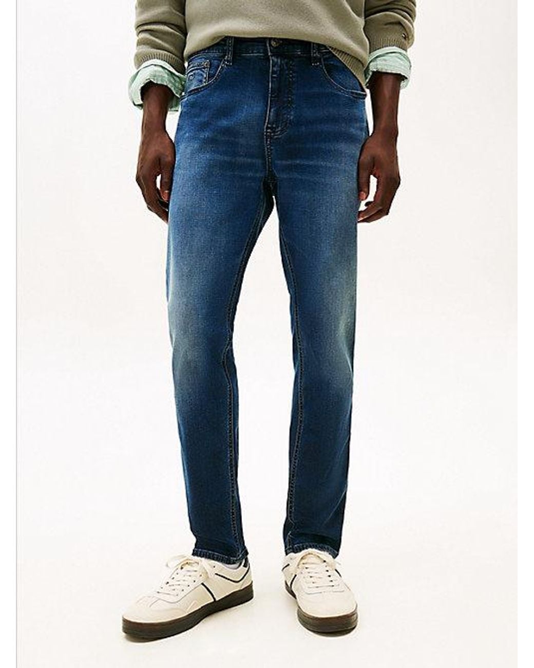 Tommy Hilfiger Multicolor Austin Faded Slim Tapered Leg Jeans for men