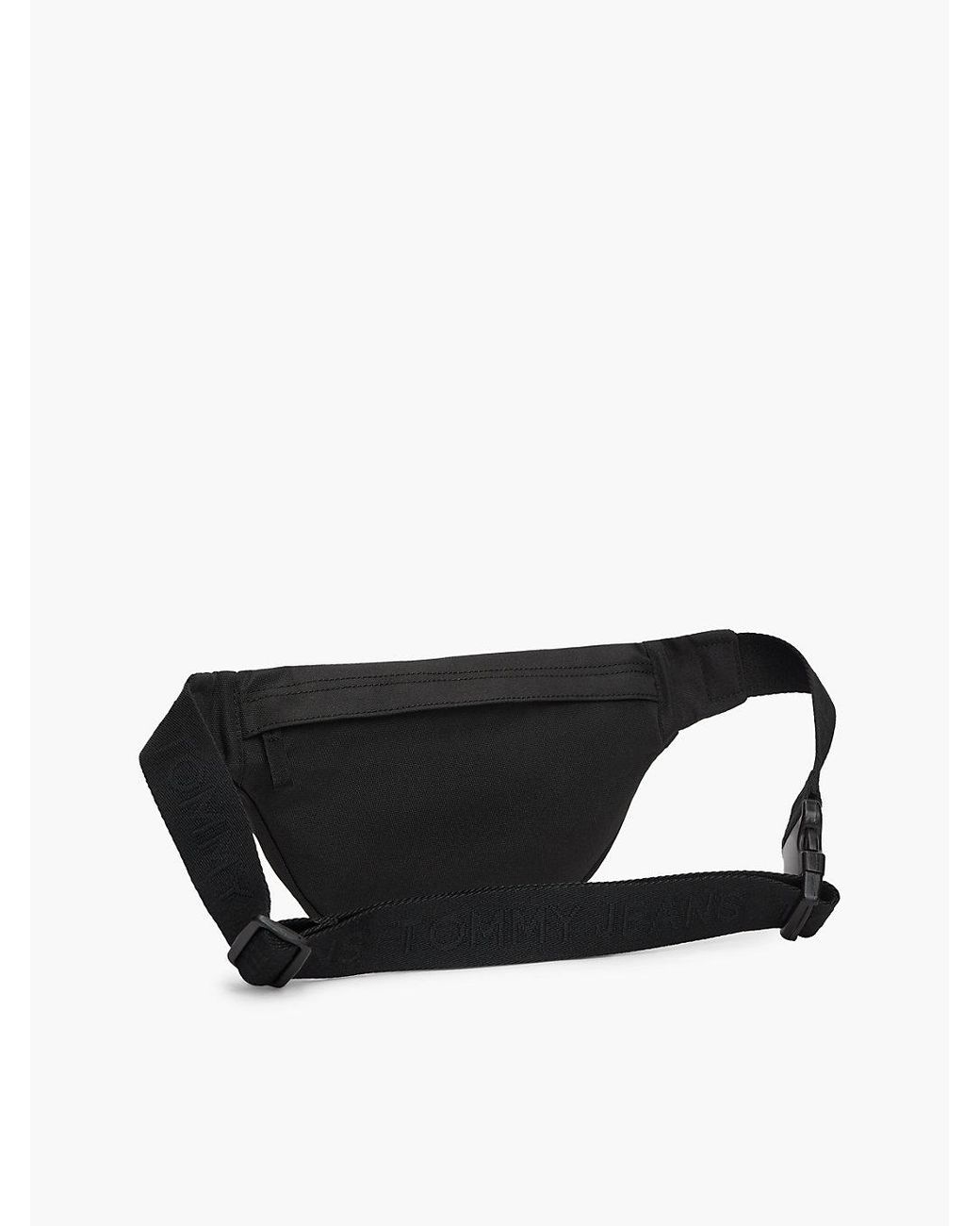 Tommy Hilfiger Black Essential Repeat Logo Bum Bag for men