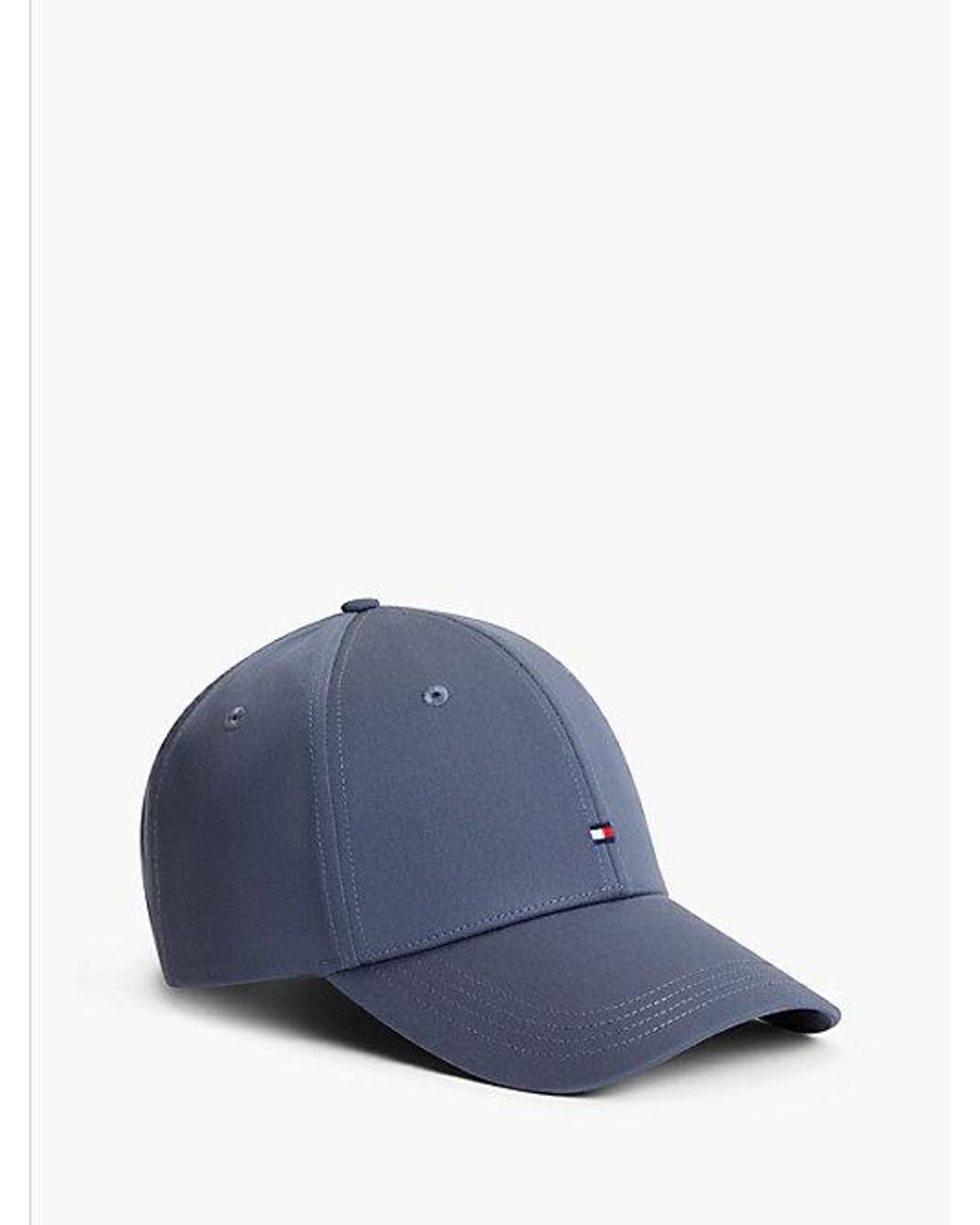 Tommy Hilfiger Blue Hilfiger Flag Embroidery Six Panel Baseball Cap for men
