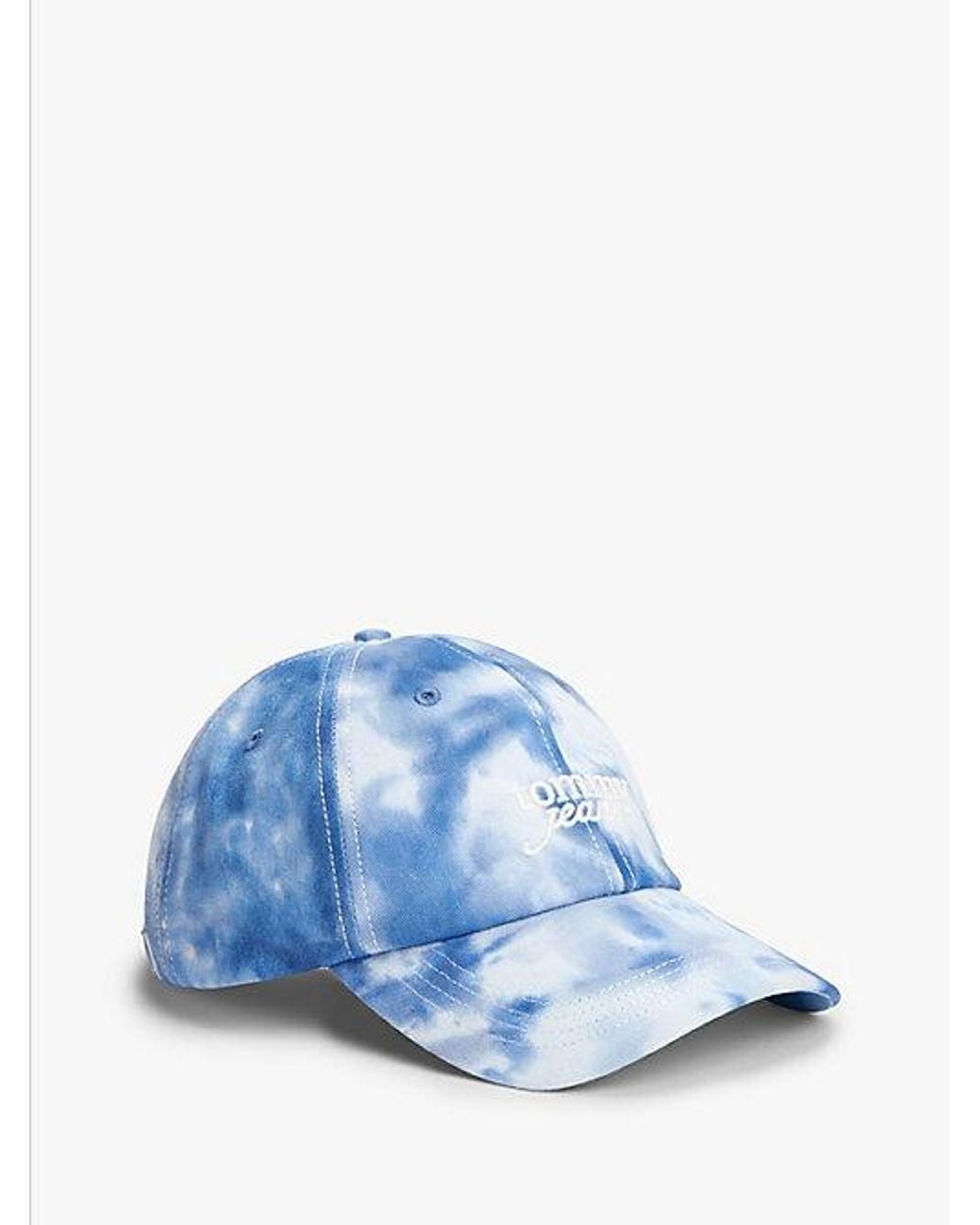 Tommy Hilfiger Blue Tie-Dye Logo Embroidery Baseball Cap