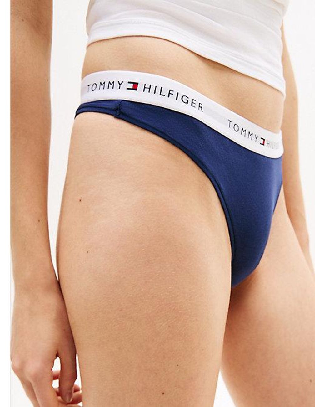 Pack De 5 Tangas Essential Con Inscripción Tommy Hilfiger de color White