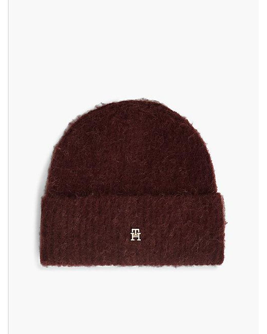 Tommy Hilfiger Red Chic Beanie With Alpaca