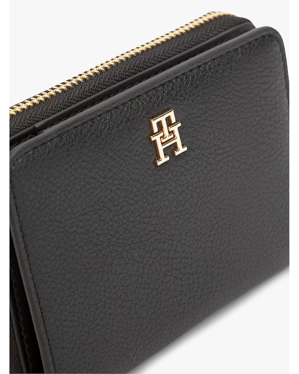 Tommy Hilfiger Black Hilfiger Icon Zip-around Flap Wallet