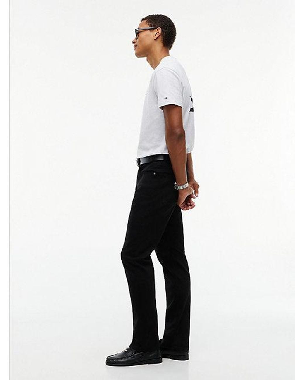 Tommy Hilfiger Black Tommy Jeans Ryan Slim Straight Jeans for men
