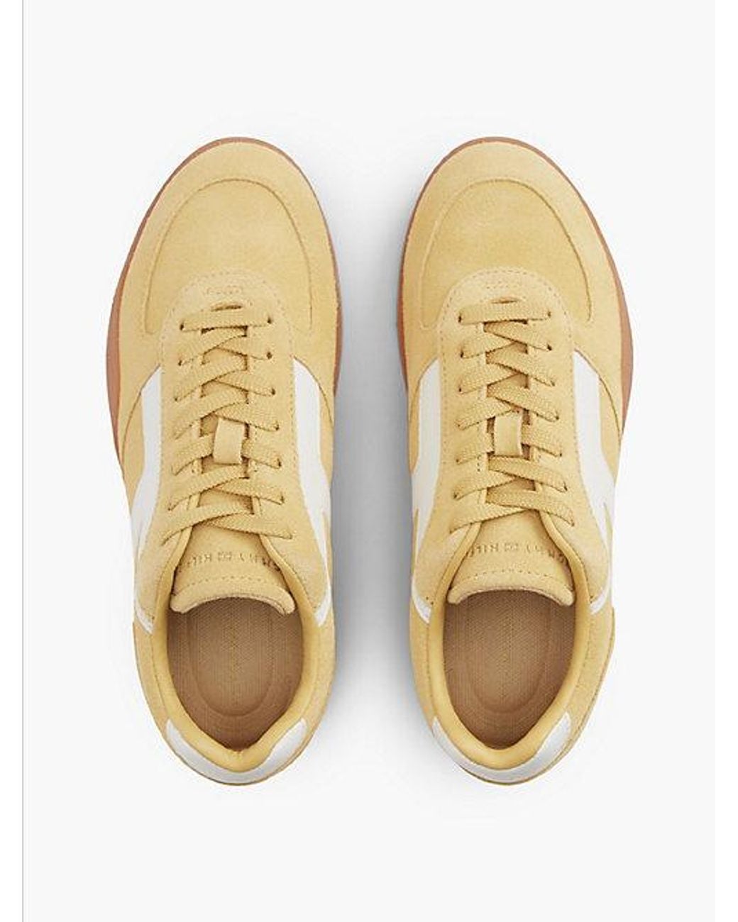 Tommy Hilfiger Natural Suede Vintage Low Profile Trainers
