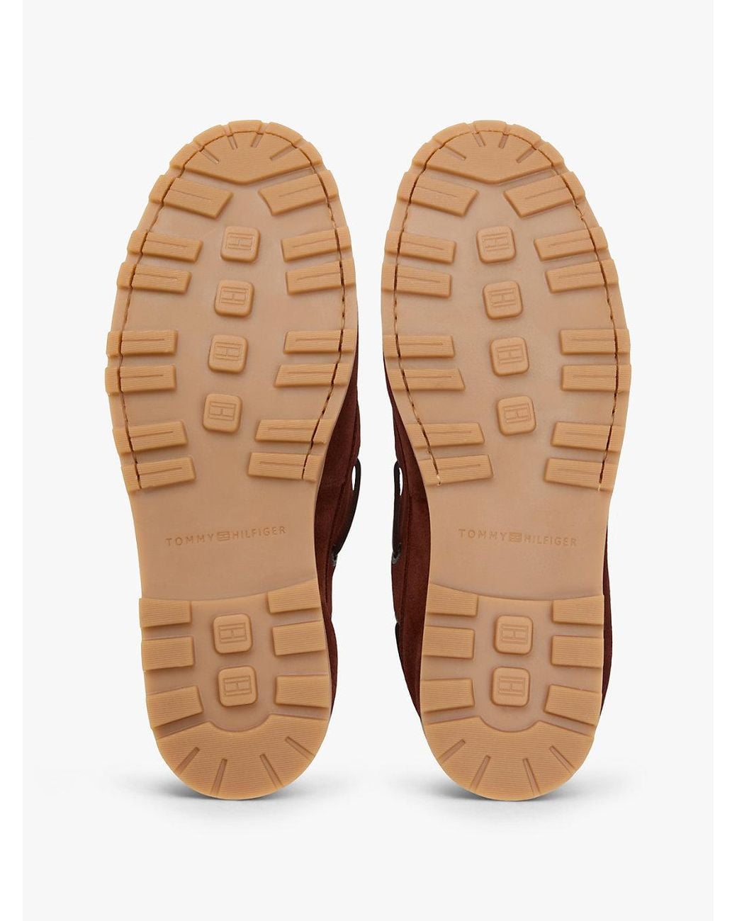 Tommy Hilfiger Brown Suede Cleat Lightweight Boat Shoes for men
