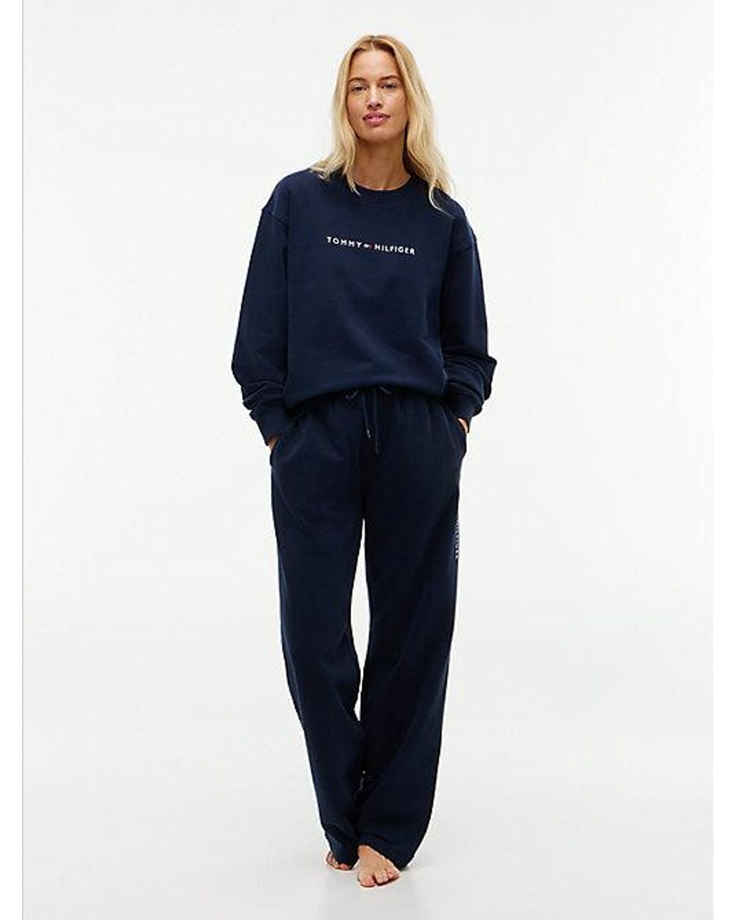 Tommy Hilfiger Blue Essential Terry Relaxed Lounge Joggers