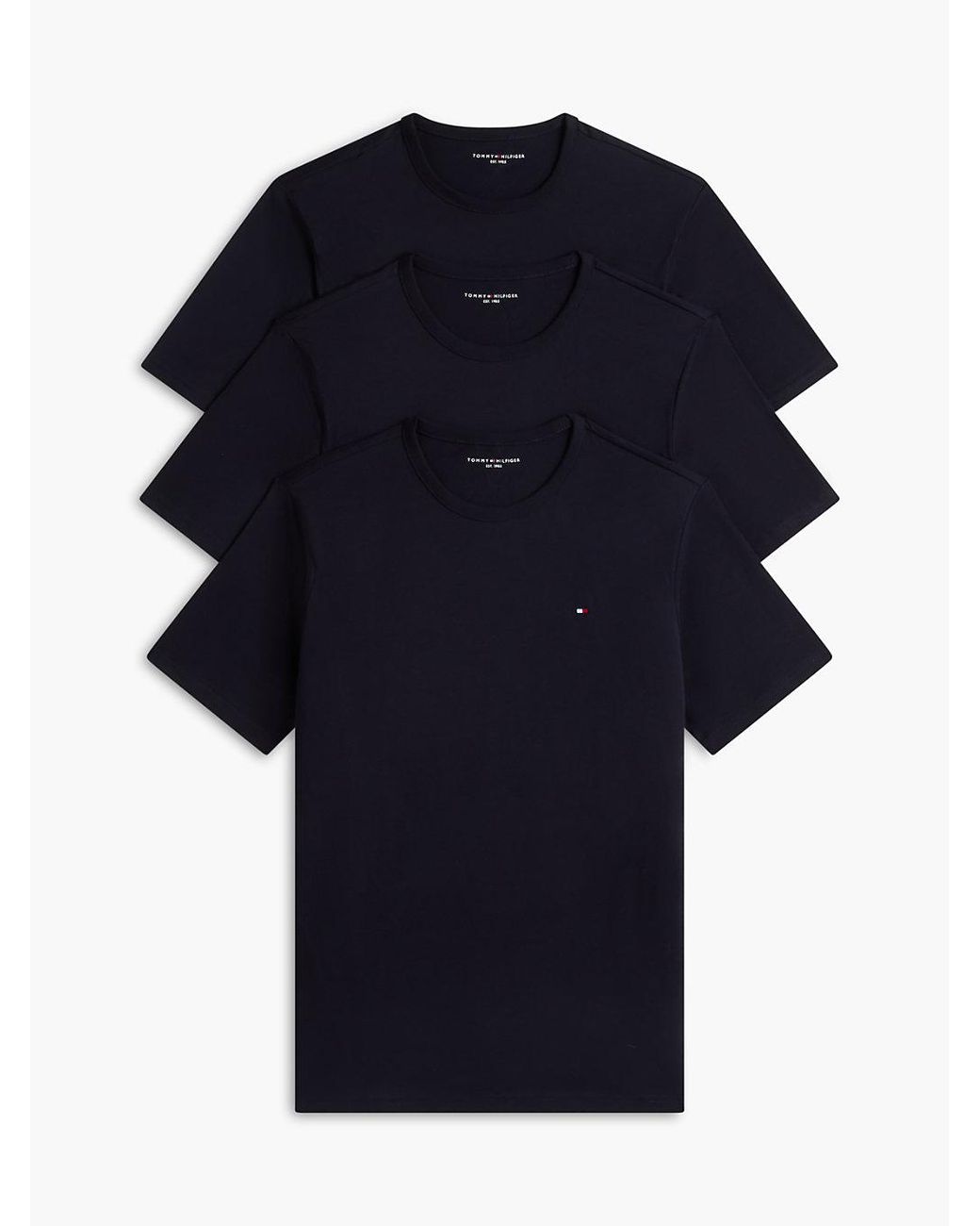Tommy Hilfiger Blue 3-Pack Signature Jersey Lounge T-Shirts for men